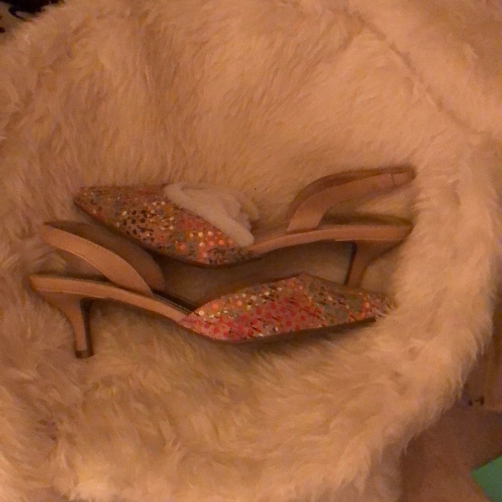 Strappy heels never worn!